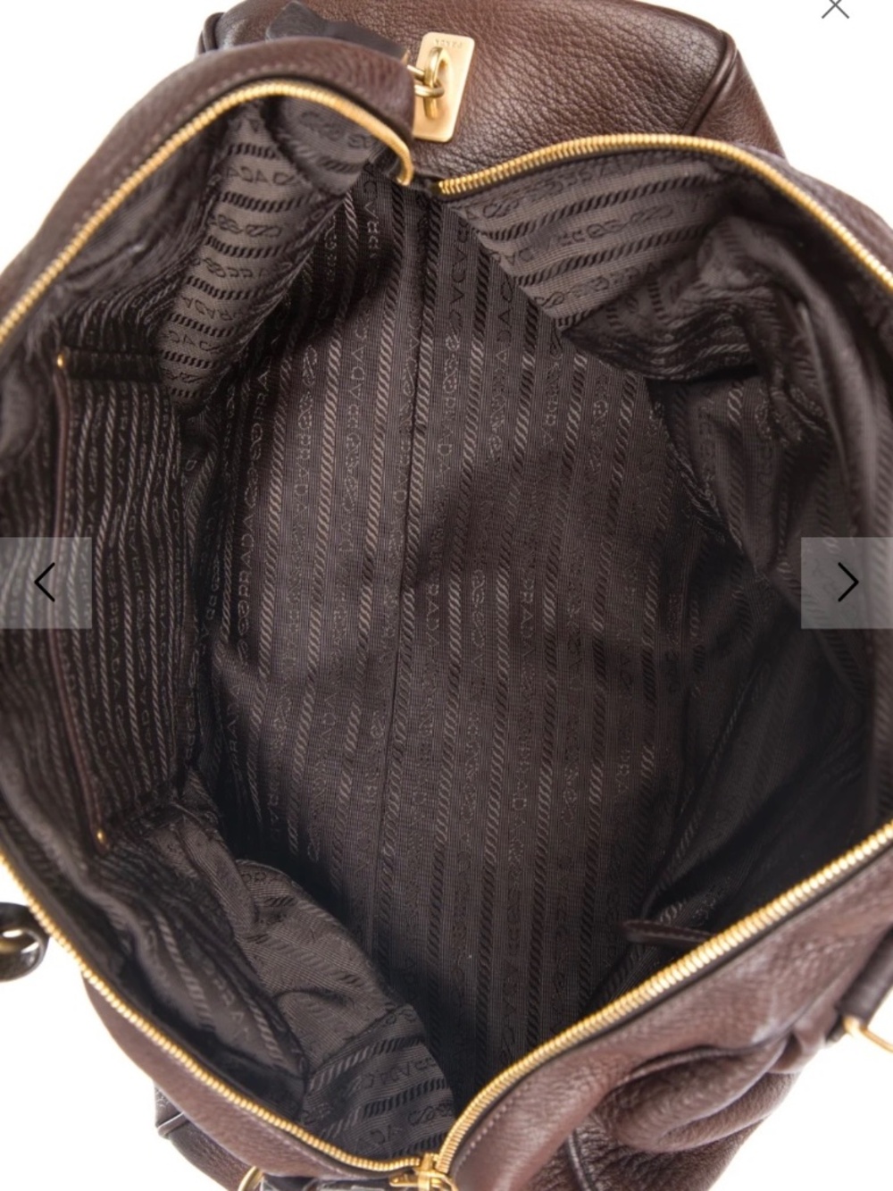 Prada Cervo Antik Leather Bowler Bag - Picture 3 of 16
